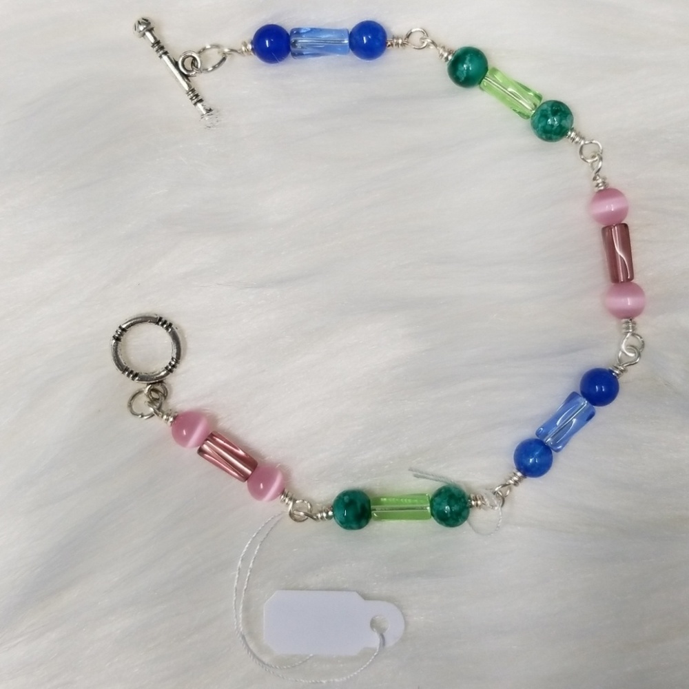 "PRICE DROP" Toggle Multi Color Bracelet Designed by Hand!